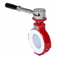 richter蝶閥系列NKS-T - 晶圓式蝶閥，帶多位置桿