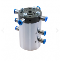 HYDROKOMP氣動(dòng)旋接器，將壓縮空氣從固定部件輸送到旋轉(zhuǎn)機(jī)器部件