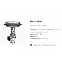 BUROCCO 600 系列金屬密封連接法蘭卡箍衛(wèi)生級控制閥