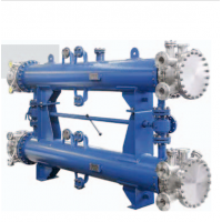 FUNKE 管殼式換熱器，主要用于冷卻液體，如潤滑油、以及通過飽和蒸汽加熱