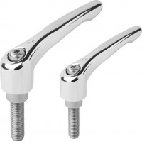 KIPP K0123_HV外螺紋可調(diào)式手柄不銹鋼英寸公制高光鍍鉻