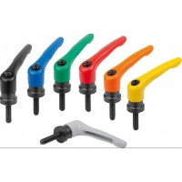 KIPP可調(diào)節(jié)手柄鋅壓鑄亞光紋理內(nèi)外螺紋K1599_STM