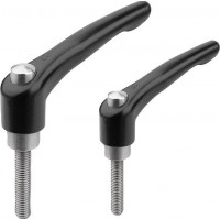 KIPP K0123_SE外螺紋磨砂表面處理可調(diào)式手柄帶保護(hù)帽