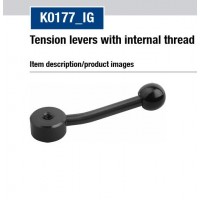 KIPP K0177系列內(nèi)螺紋定位孔星形插座扁平張力杠桿