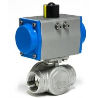 bar PKT防噴主軸減少通道氣動(dòng)執(zhí)行器閥門三通自動(dòng)閥