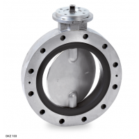 德國Warex Valve 蝶閥DKZ 103系列，用于溫度超過 200°C 的熱氣體