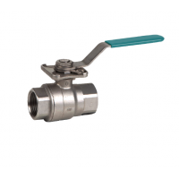 InterApp 不銹鋼球閥BVA22型，兩件式閥體，頂部法蘭，用于安裝執(zhí)行器